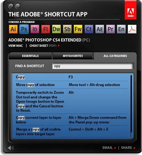 adobe keyboard shortcuts adobe keyboard shortcuts
