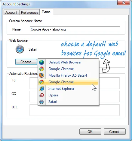 associate email with browser associate email with browser