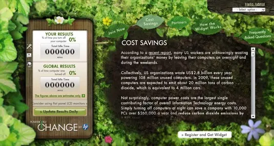 energy saved widget energy saved widget