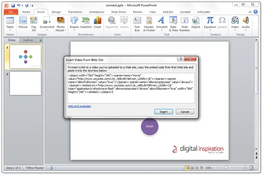 flash video in powerpoint