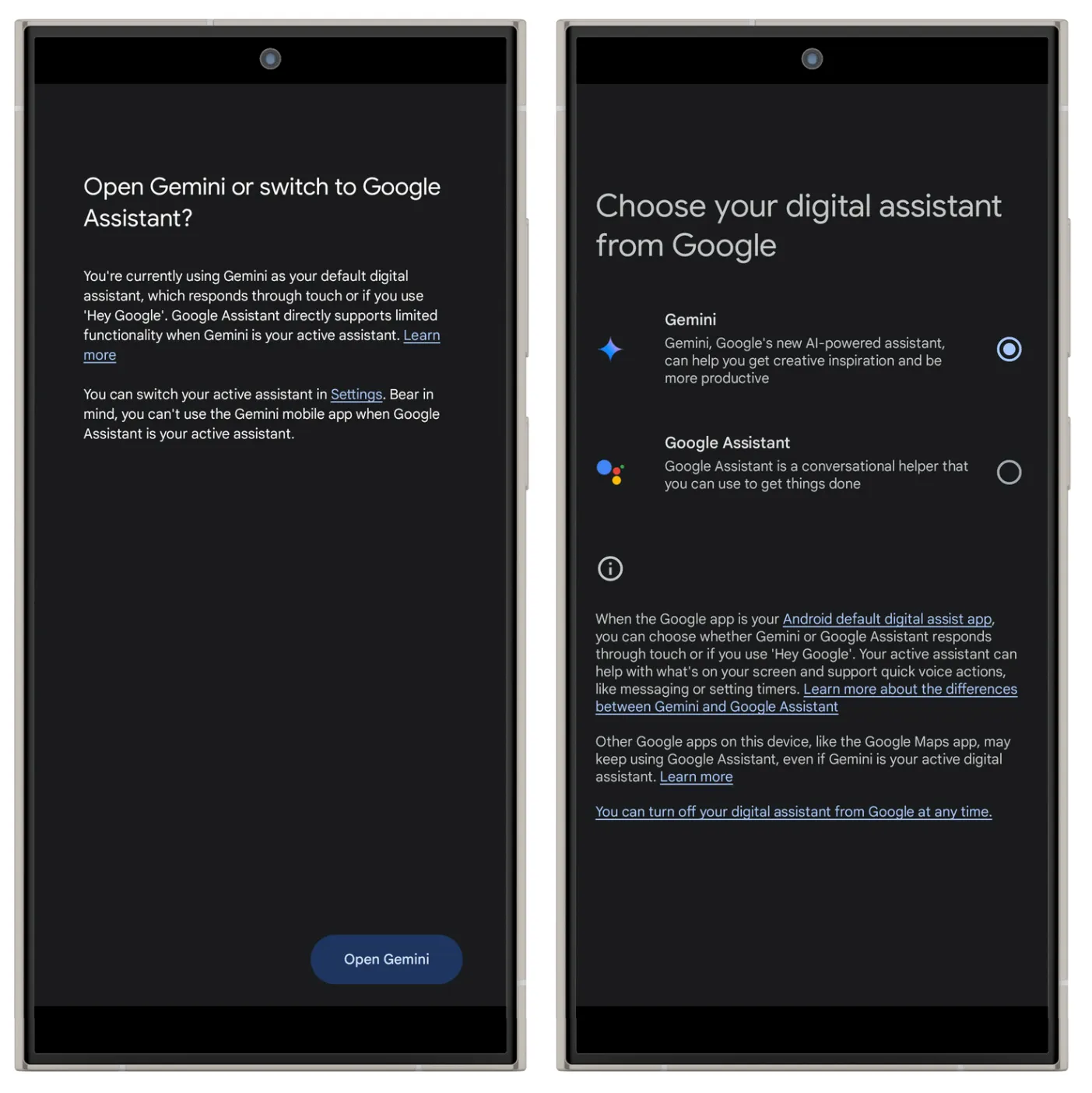 Replace Google Assistant with Gemini