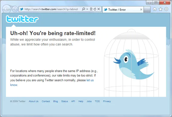 twitter rate limit